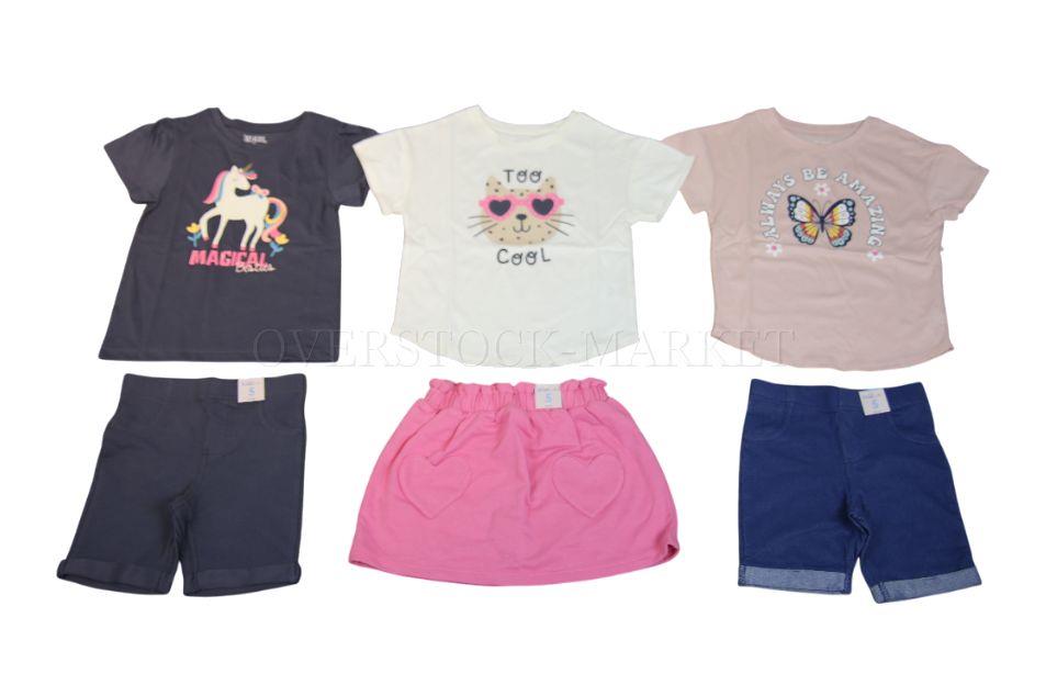 NEW! GIRLS 365 KID BOX BY GARANIMALS KID PACK! 3 T-SHIRT,2 SHORT&1 ...