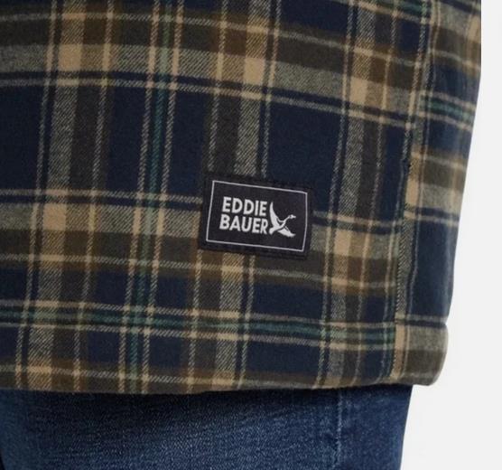 NEW! MEN’S EDDIE BAUER FLANNEL RELAXED FIT HOODED SHIRT JACKET! VARIETY SZ/CLRS