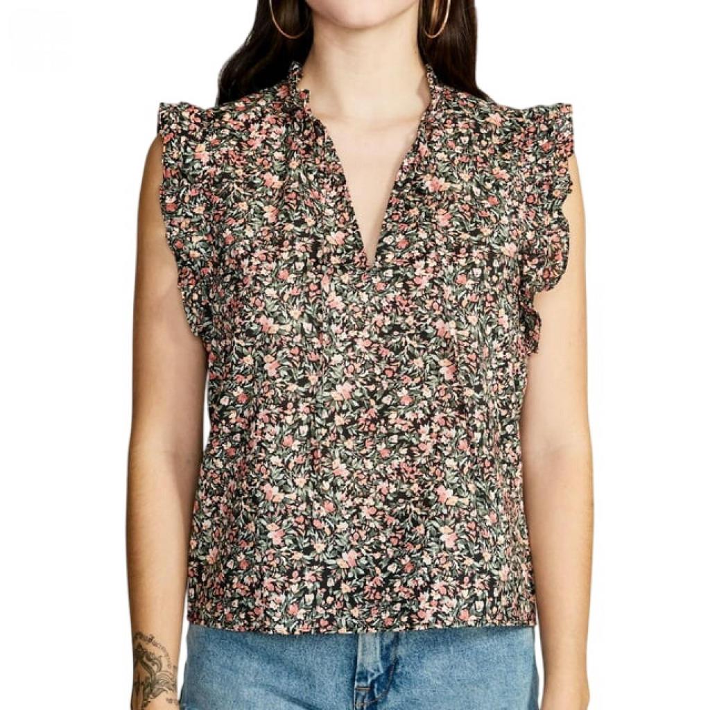 NEW! WOMEN BB DAKOTA BY STEVE MADDEN LIGHTWEIGHT CAP SLEEVE DITSY TOP! VARIETY