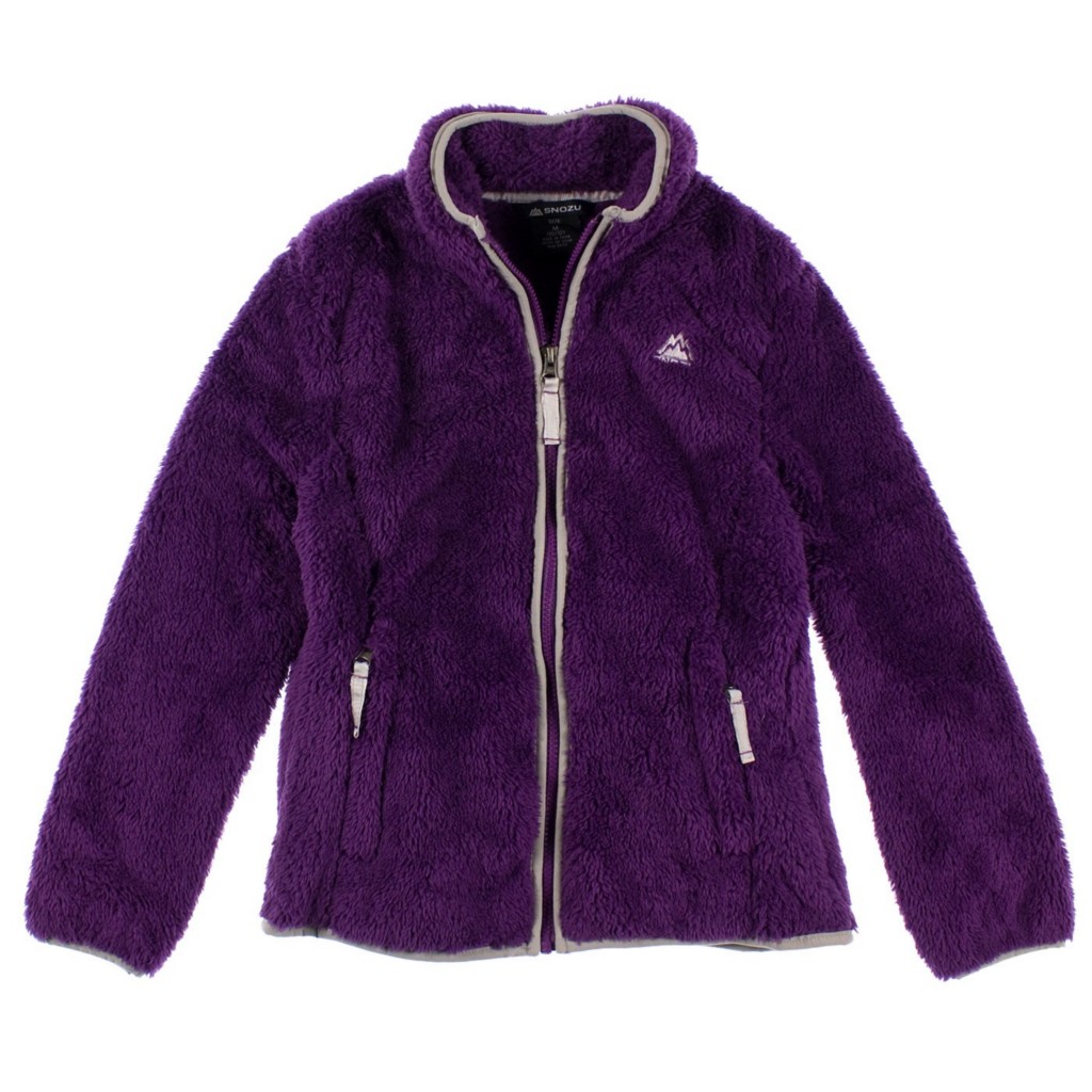 NEW W/T GIRLS SNOZU FAUX FUR FUZZY FLEECE WINTER Jacket