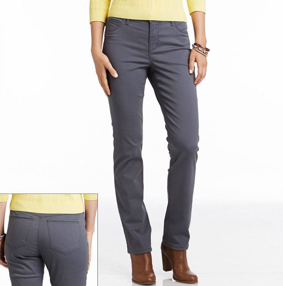 NEW WOMENS GLORIA VANDERBILT SADIE MODERN FIT SUPER STRETCH SLIM PANT ...