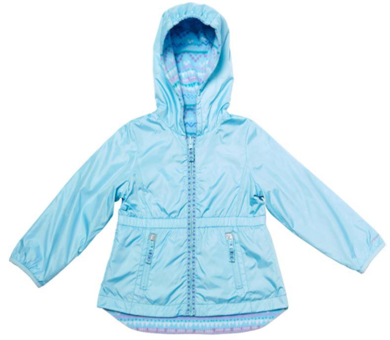 NEW LONDON FOG GIRLS REVERSIBLE ANORAK HOODED JACKET VARIETY COLORS & SIZES - Picture 2 of 2