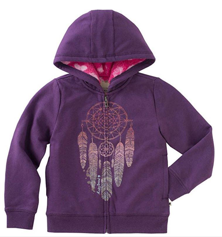 NEW! LUCKY BRAND GIRL'S PLUSH LINED HOODIE JACKET! FULL ZIP! VARIETY SIZE/COLORS - Picture 4 of 5