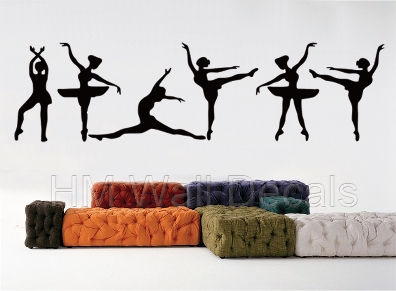 6 Gorgeous Ballerina Wall Art Decals If You Love Ballet Or Dancing These Ballerina Wall Stickers Is Perfect For Your Home School Classroom