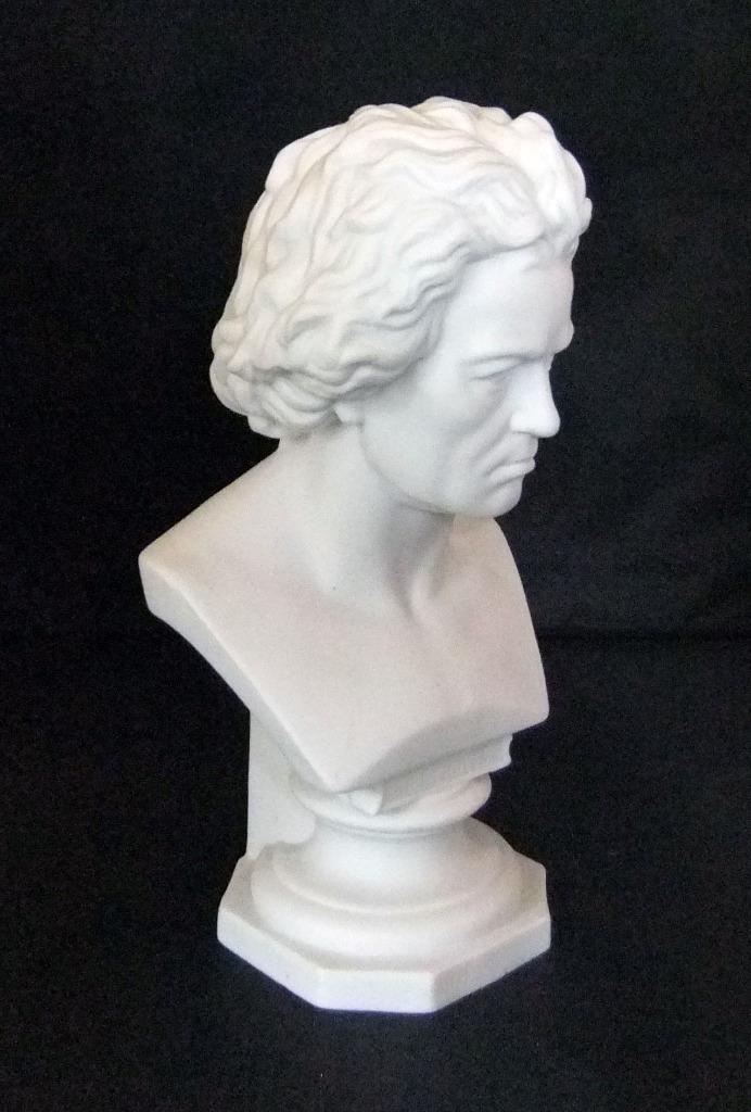 Fine Antique Parian Porcelain Bust of Beethoven, 20 cm high - Picture 4 of 12