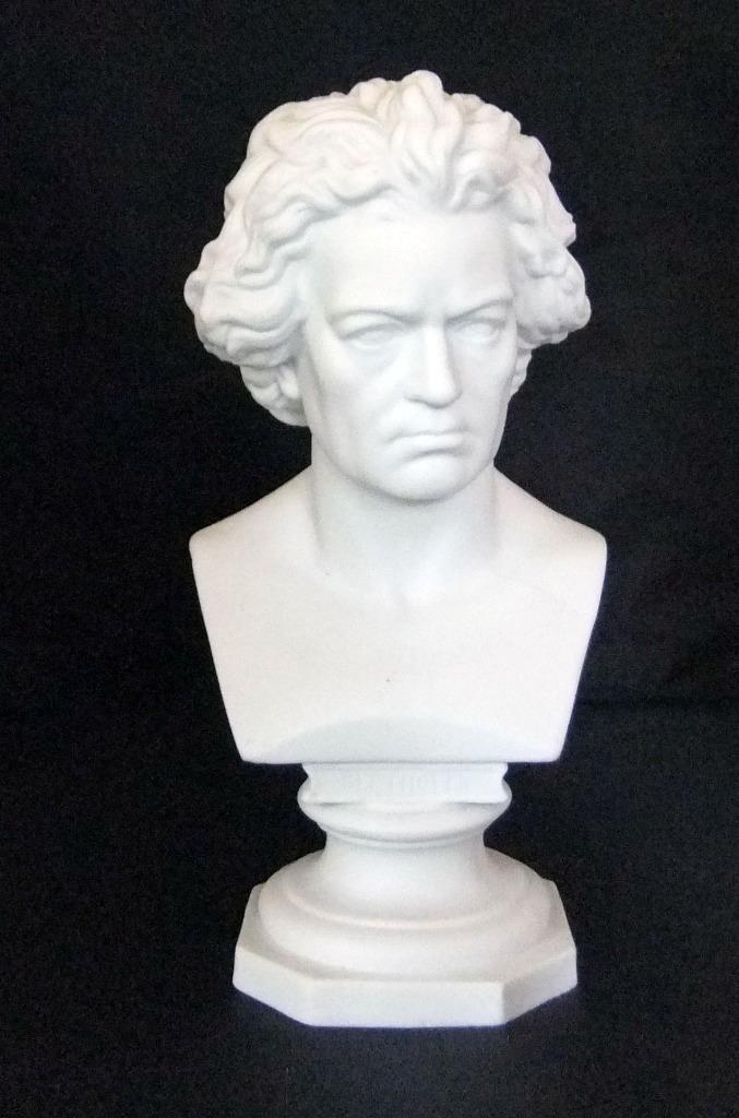 Fine Antique Parian Porcelain Bust of Beethoven, 20 cm high - Picture 1 of 12