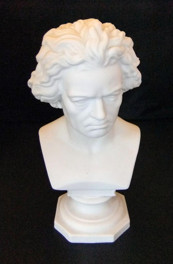 Fine Antique Parian Porcelain Bust of Beethoven, 20 cm high - Picture 2 of 12