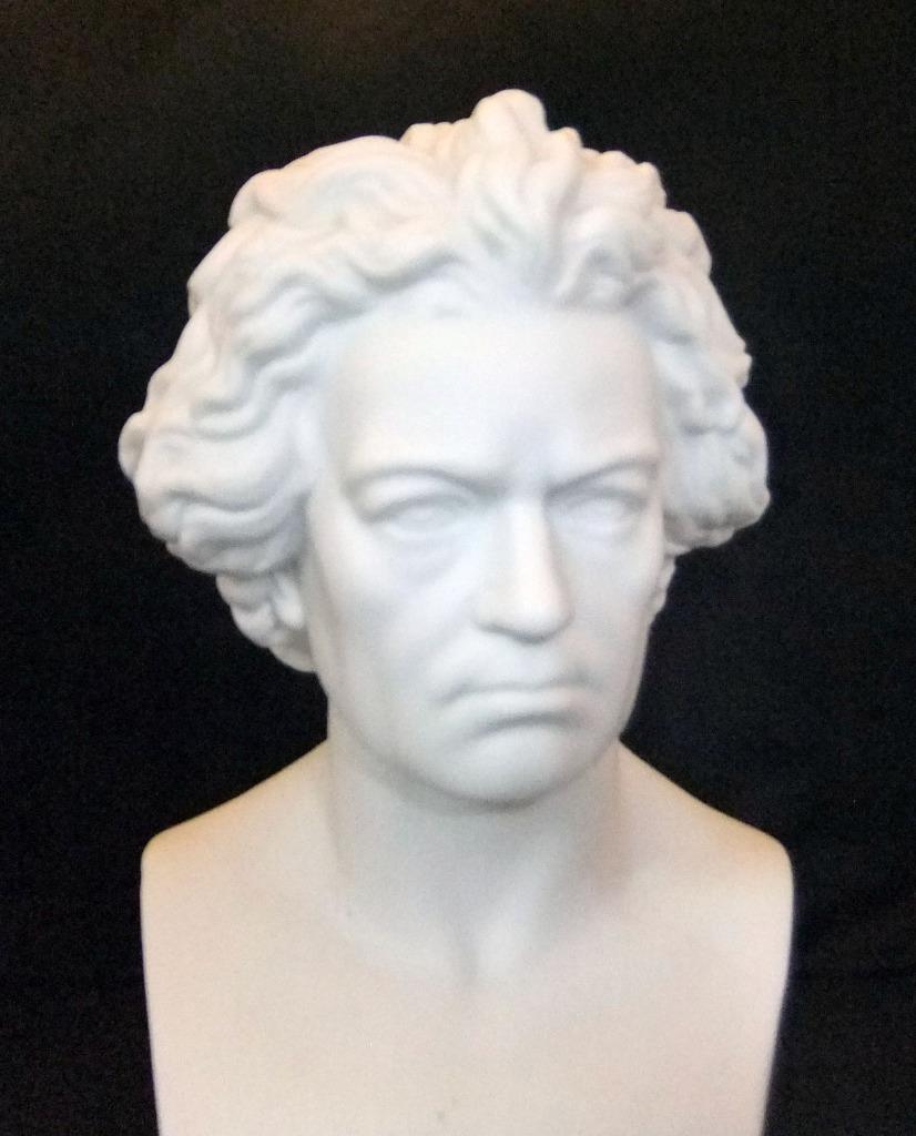 Fine Antique Parian Porcelain Bust of Beethoven, 20 cm high - Picture 3 of 12