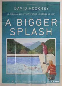 版画 David Hockney A Bigger Splash poster A BIGGER SPLASH - DAVID HOCKNEY - PAINTING - POP ART - LARGE MOVIE