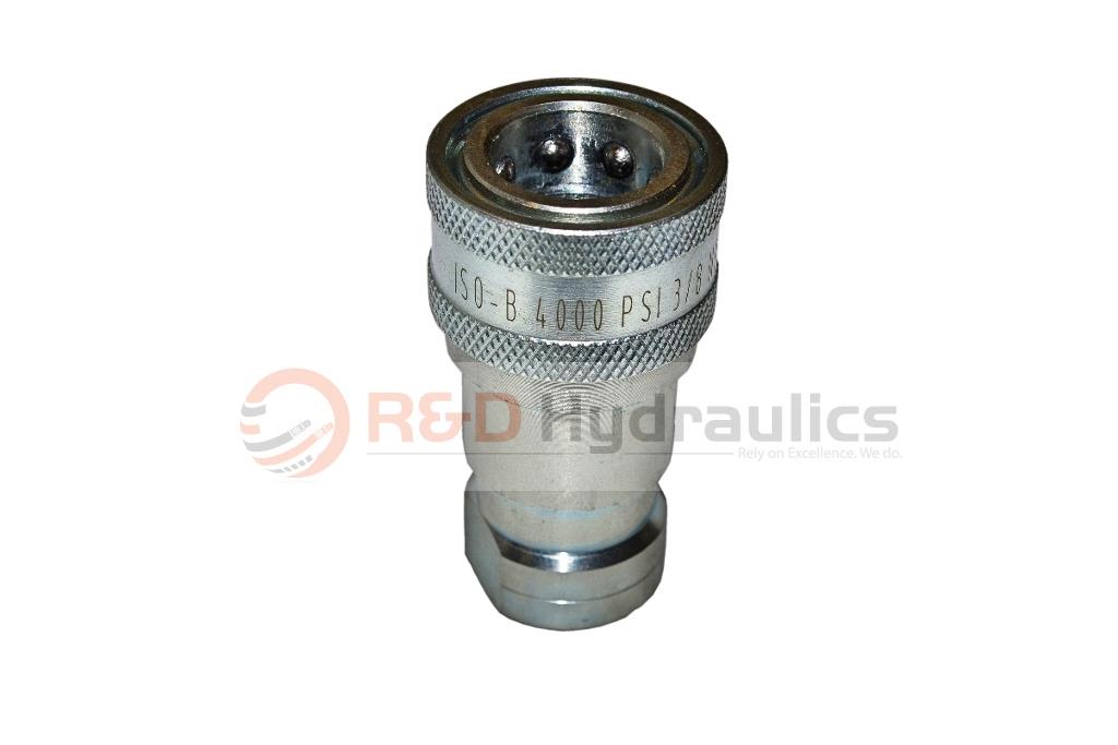 Attacco Rapido Idraulico | ISO 7241-1 B | 3/8 NPT | Set Completo | Confezione Da 2 - Foto 13