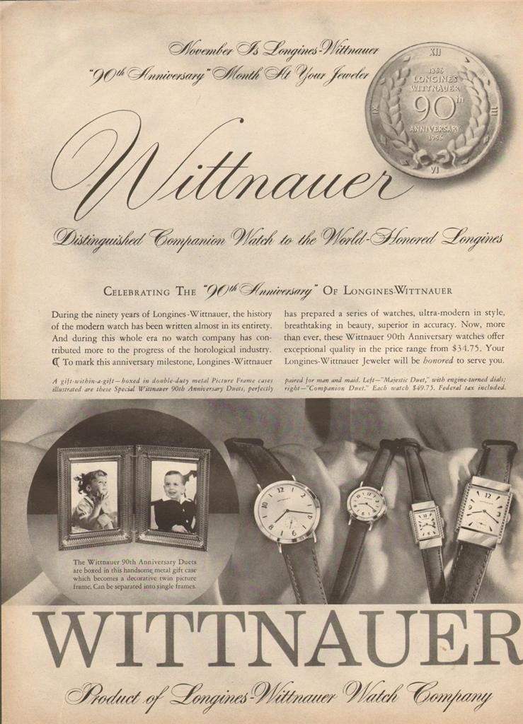 vintage wittnauer watch models