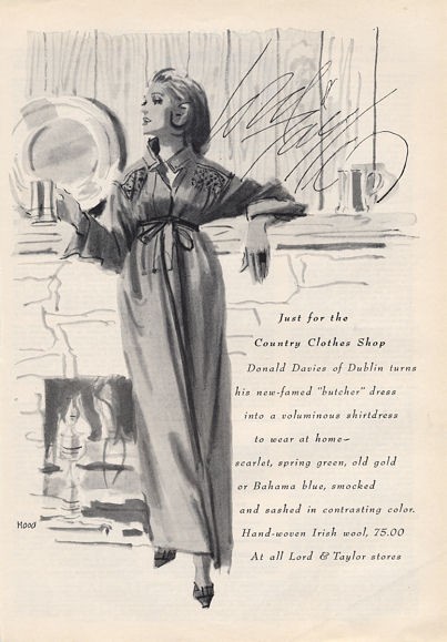 1964 Lord Taylor Print Ad Fashion Donald Davies Of Dublin