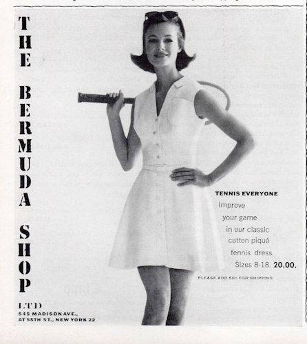 1963 The Bermuda Vintage Womens Tennis Clothes Print Ad Ebay Has No Tears Or Stains And Is Graded Excellent