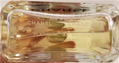 CHANEL PLATINUM EGOISTE EAU DE TOILETTE 3.4oz 100ml EDT