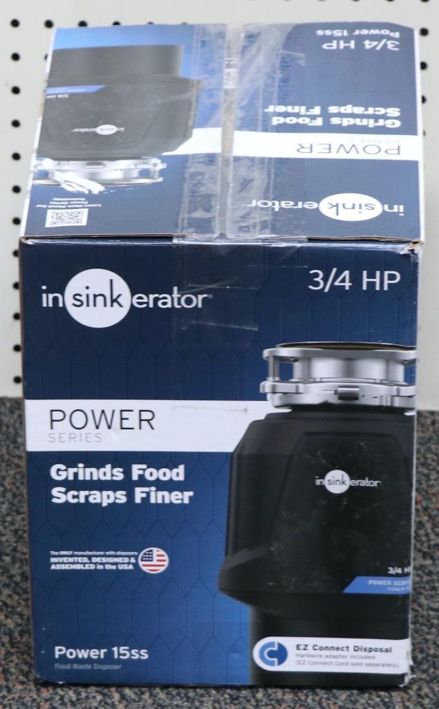 NEW InSinkErator Power 15SS Power Series 3/4HP Waste Garbage Disposer