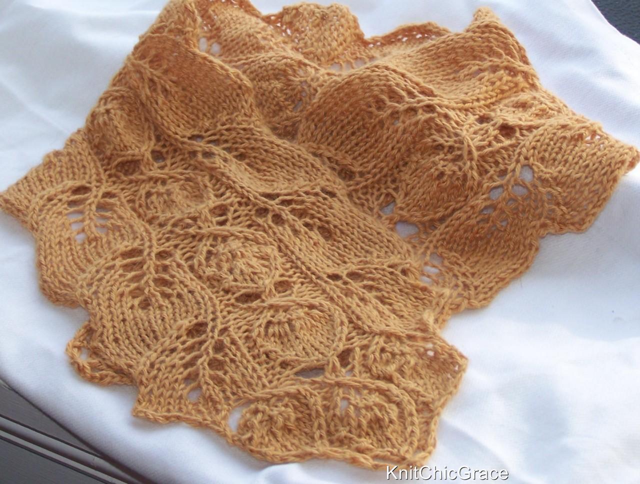 Ravelry: Leaf Lace Scarf pat
tern by Janet D. Russell