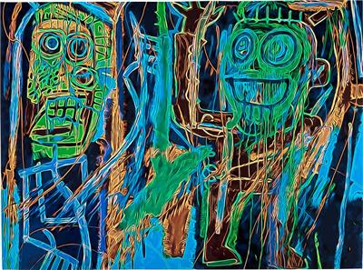 Basquiat 1981 Lithograph Neo-Expressionism Contemporary Art