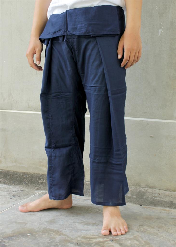Thai Fisherman Trousers Wrap/ Pants- Gym, Martial Arts, Kung Fu, Yoga ...