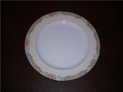 Vintage Noritake N73 c1940 Blue & Yellow Border Multicolor Floral