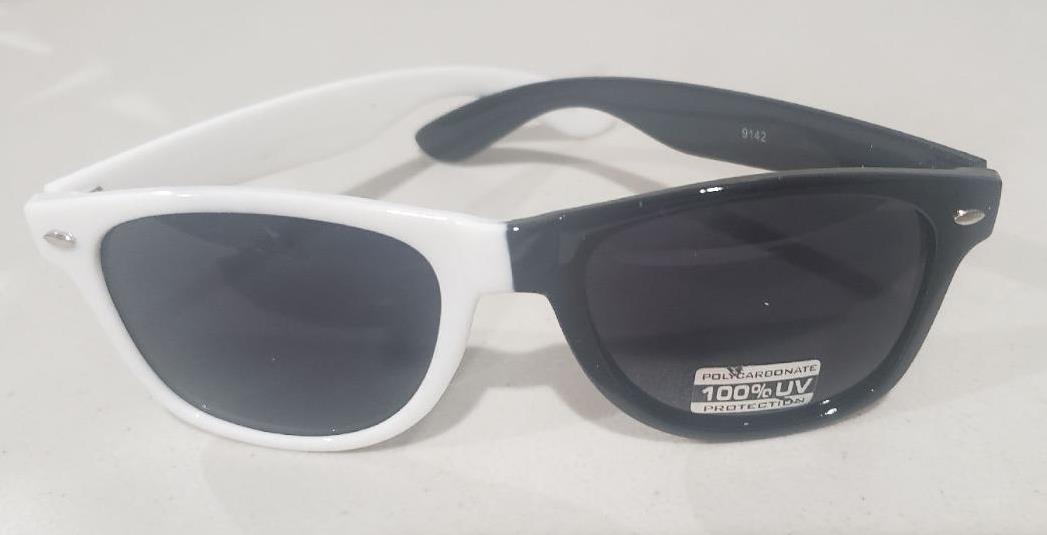 Rubber Sunglasses half/half 100% UV Polycarbonate - Picture 6 of 9