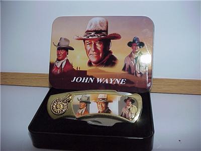 JOHN WAYNE KNIFE IN TIN BOXED