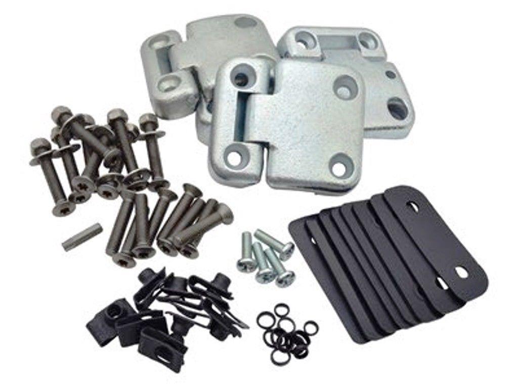 Land Rover Defender 90 //110 Series 3 Full Front Door Hinge Kit /& Bolts DA1070