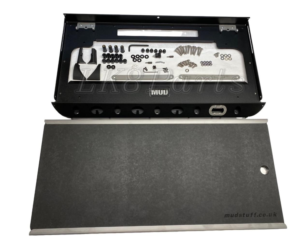 Defender L663 Rear Door Table | Black | MUD Defender Camping