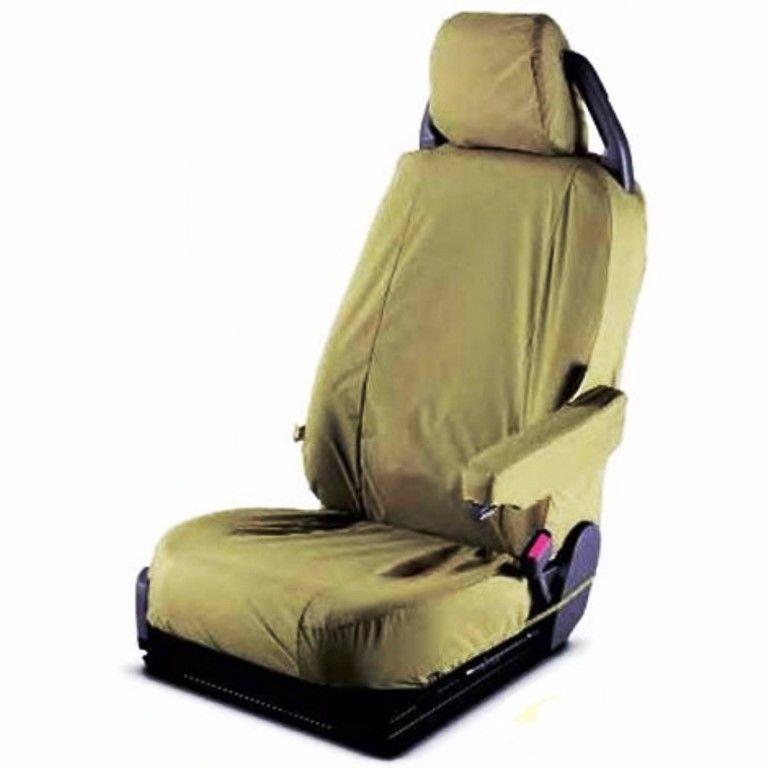 DA2823S LAND ROVER DISCOVERY 3 2004/>16 REAR WATERPROOF SEAT COVERS SAND
