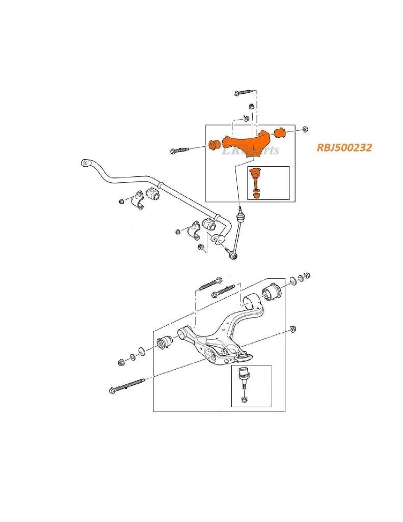 LAND ROVER LR3 FRONT SUSPENSION UPPER CONTROL ARM LEFT LH RBJ500232 NEW