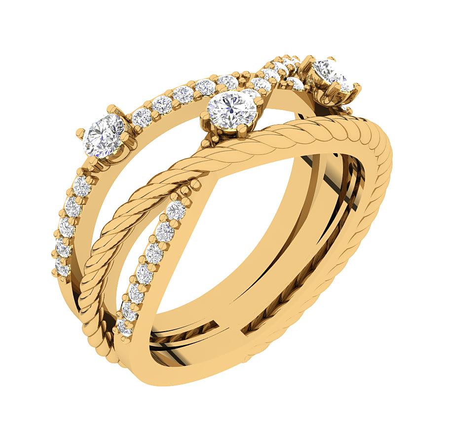 I1 G 0.65Carat Natural Diamond Right Hand Engagement Ring 10K Solid Gold 10.10mm - Picture 13 of 13