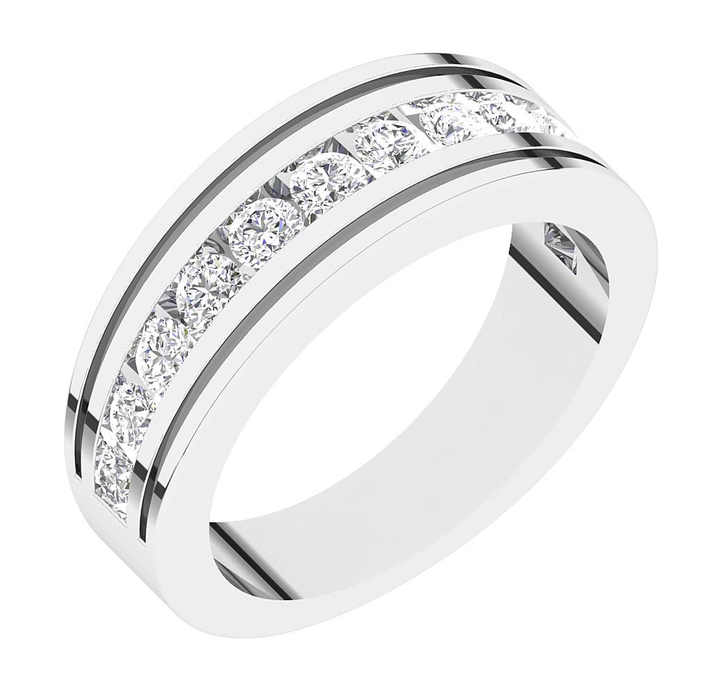 Lab Grown Round Diamond VS F 1.00 Ct Men's Engagement Ring 8.5MM 10K Solid Gold - Picture 13 of 14