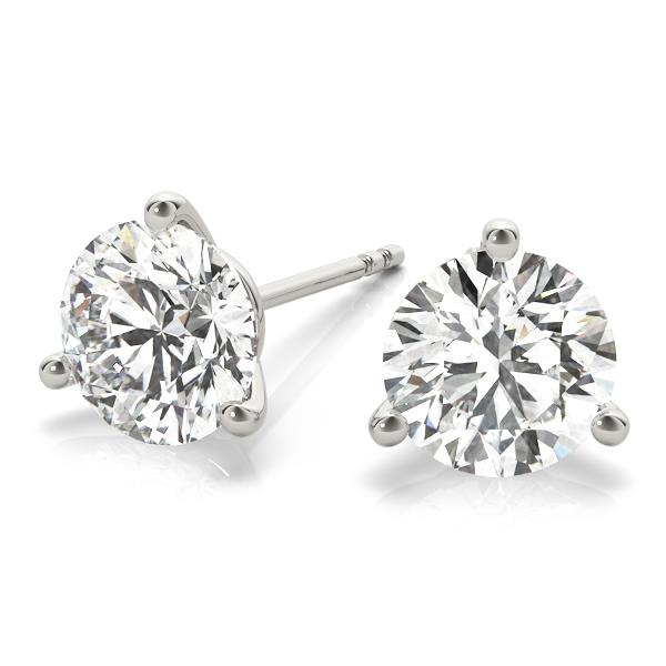 VS F 1.50-2.00 Ct Martini Set Solitaire Studs Lab Grown Round Diamond 14K Gold