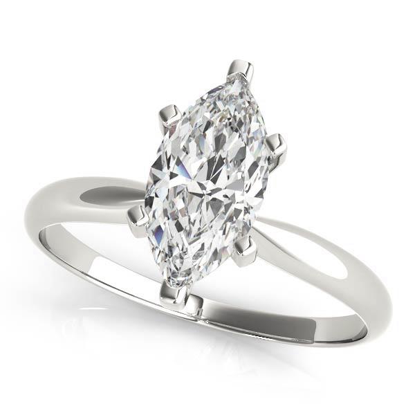 Solitaire Marquise Shape Engagement VS F 0.50-1.00 Ct Lab Grown Diamond 14K Gold