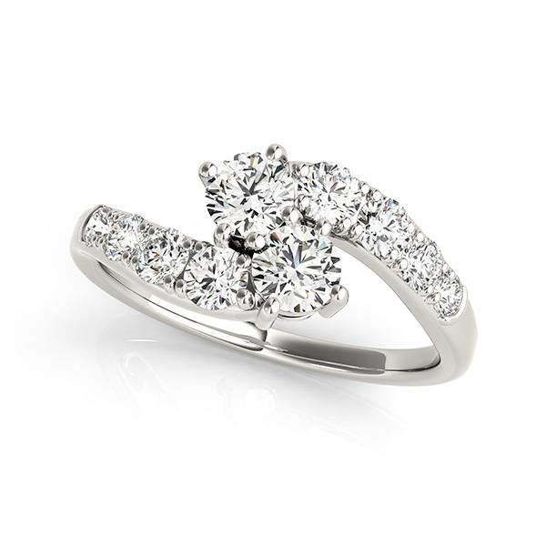 Forever Us 2-Stone Prong Fashion Ring VS F 1.50 Carat Lab Grown Diamond 14K Gold
