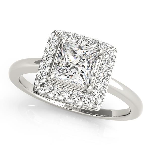 Princess Solitaire Engagement Ring VS F 1.95-2.30 Ct Lab Grown Diamond 14K Gold