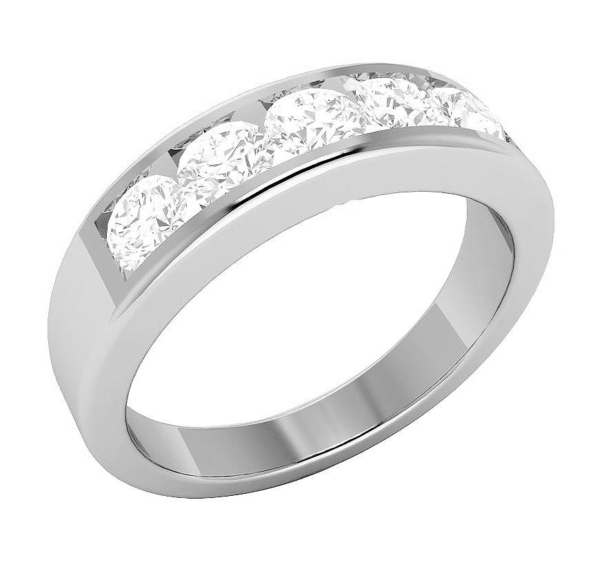 For Women Lab Grown Diamond VS F 1.00 Ct 10K White Gold 5