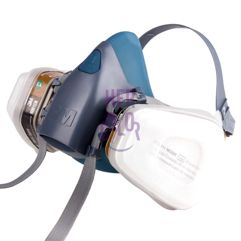 3M 7502 Half Face Silicone Facepiece Respirator Painting Mask Filter