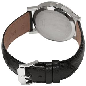 Movado 2100002 Mens Watch Black Dial Museum Quartz Leather Strap | eBay