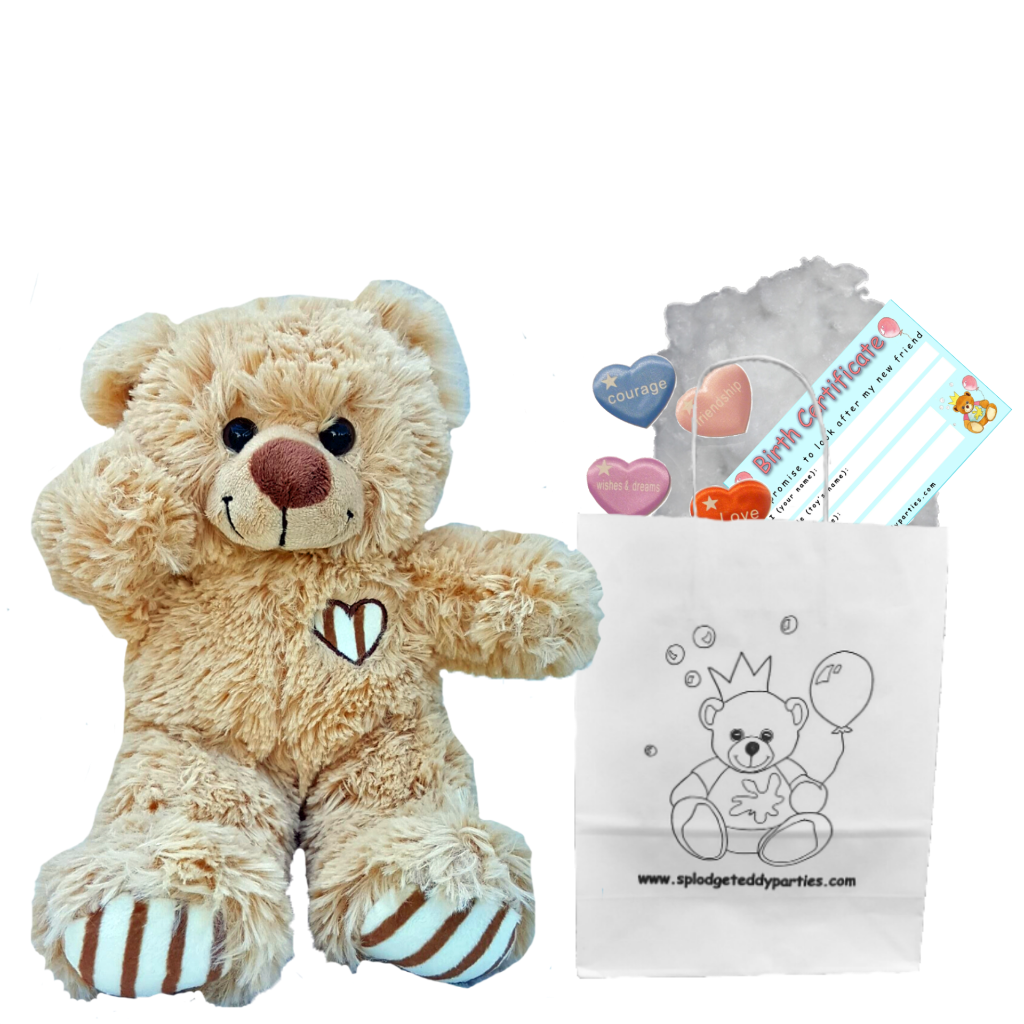 construir un oso de peluche - KIT DE FIESTA PARA HACER OSITOS DE PELUCHE - 25 cm/10" - regalo o fiesta - Imagen 13 de 13