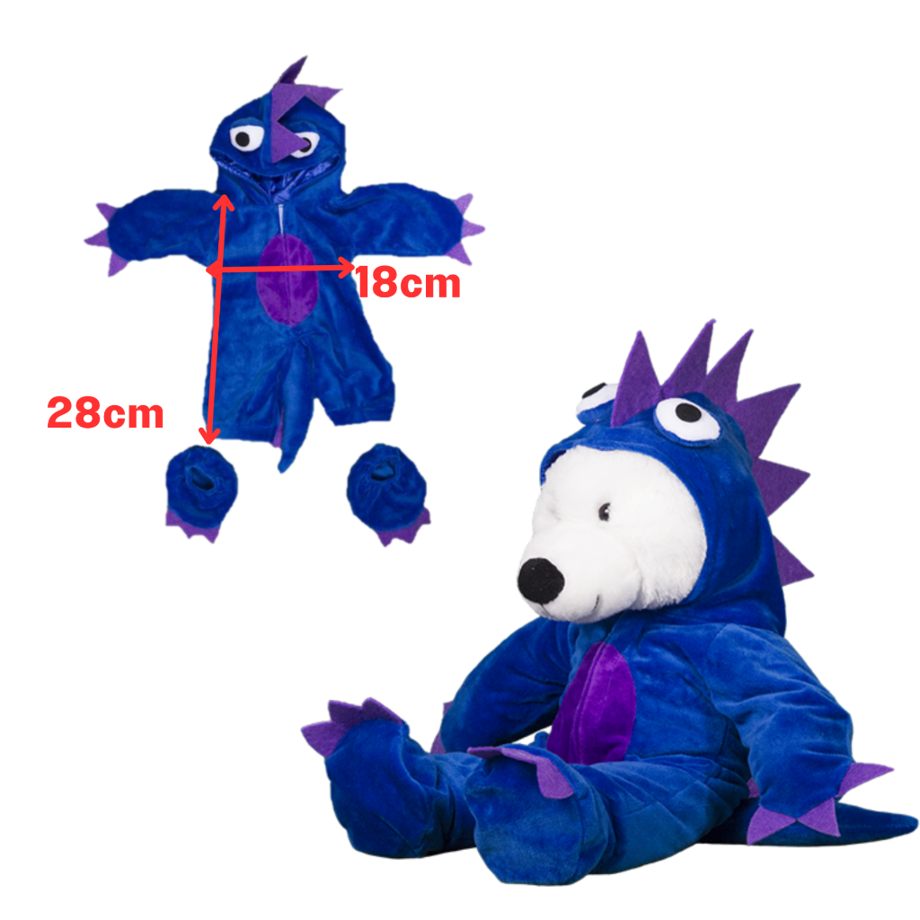 TEDDY BEAR CLOTHES - HALLOWEEN monster pumpkin - 16"/40cm BUILD a TEDDY BEAR - Picture 12 of 12