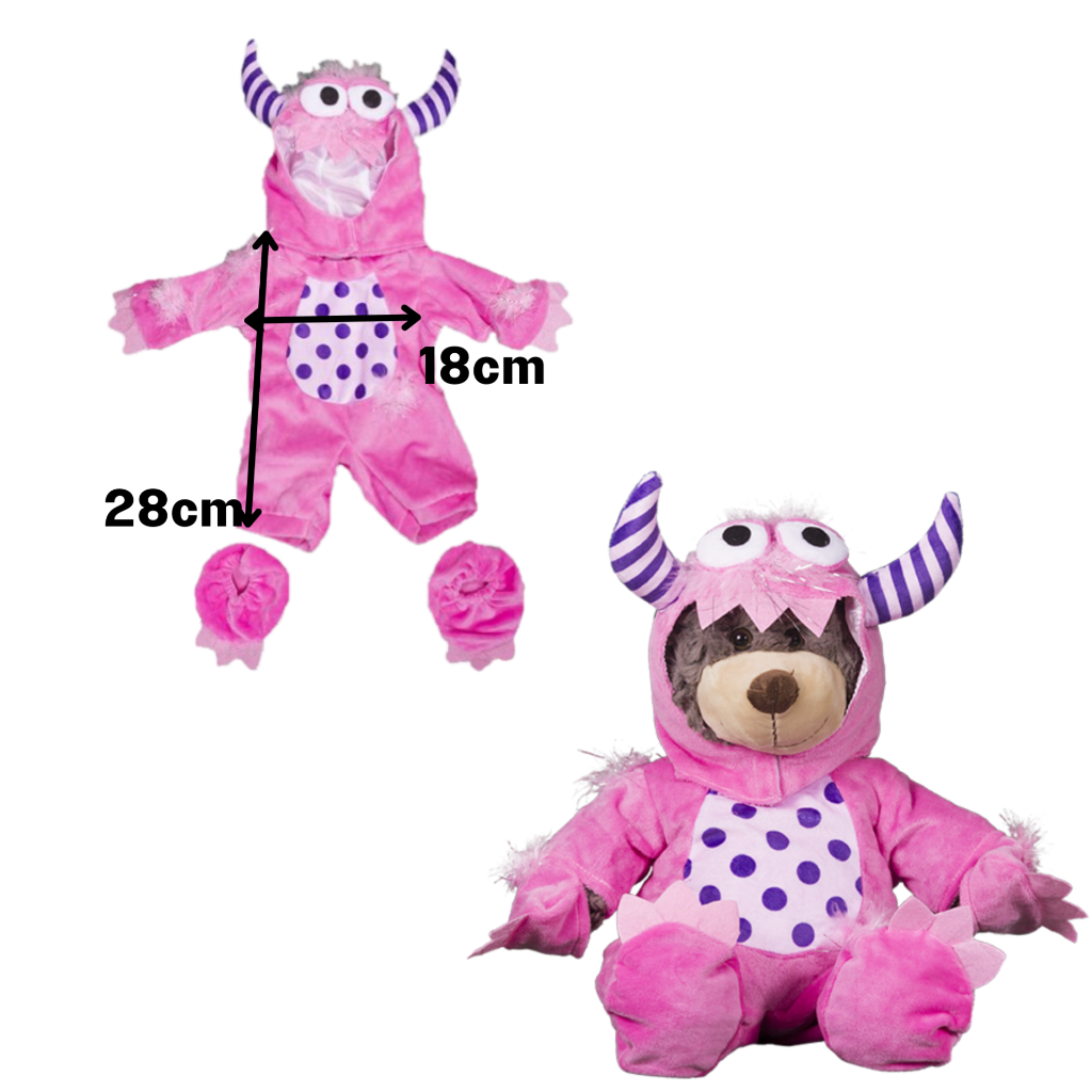TEDDY BEAR CLOTHES - HALLOWEEN monster pumpkin - 16"/40cm BUILD a TEDDY BEAR - Picture 9 of 12