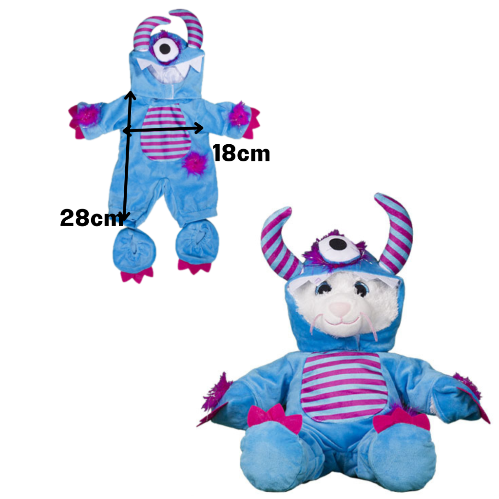 TEDDY BEAR CLOTHES - HALLOWEEN monster pumpkin - 16"/40cm BUILD a TEDDY BEAR - Picture 11 of 12