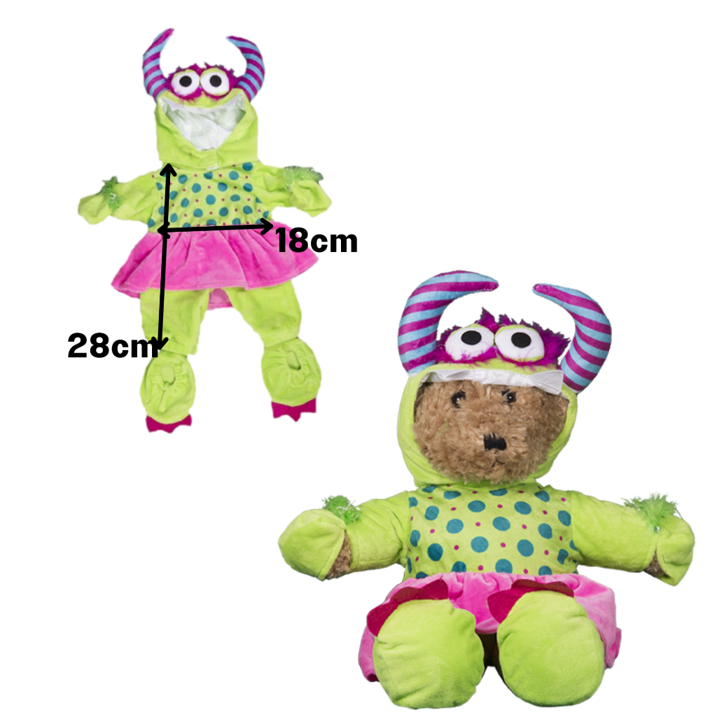 TEDDY BEAR CLOTHES - HALLOWEEN monster pumpkin - 16"/40cm BUILD a TEDDY BEAR - Picture 10 of 12