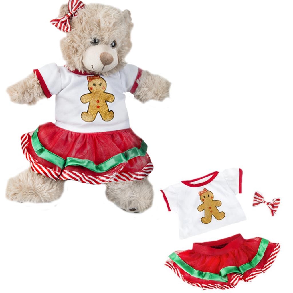 TEDDYBÄR KLEIDUNG - WEIHNACHTEN Elfe Weihnachtsmann Engel Kleid - 16"/40cm BUILD A TEDDY BEAR - Bild 10 von 13