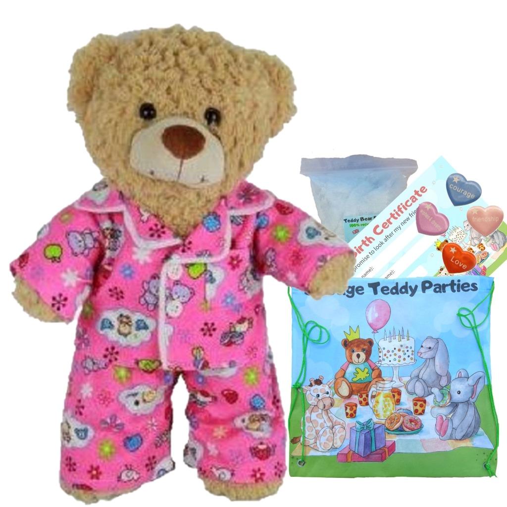 DIY TEDDY BEAR KIT no sew - BUILD a TOFFEE the BEAR with outfit - Size: 16"/40cm - Picture 19 of 19