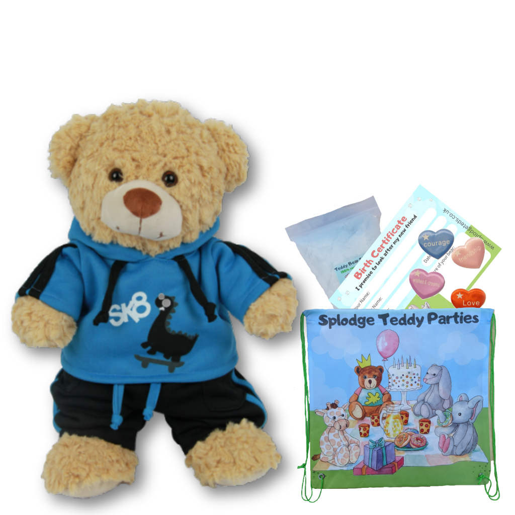 DIY TEDDY BEAR KIT no sew - BUILD a TOFFEE the BEAR with outfit - Size: 16"/40cm - Picture 15 of 19