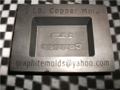 1 Gram Multi Cavity Gold Rectangular Graphite Ingot Mold