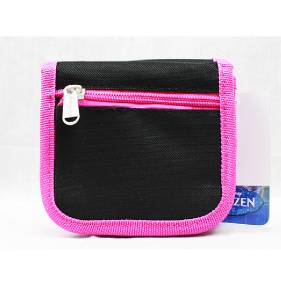 NWT Disney Frozen Elsa /& Anna String Strap Wallet Small Purse Black Pink