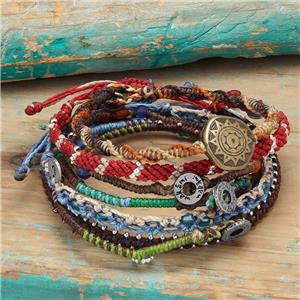Wakami's Unisex Earth Bracelet With 7 Strands Made in