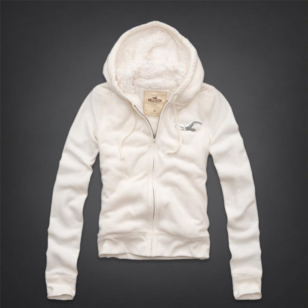 NWT hollister by Abercrombie Women Arrow Point Hoodie Sherpa Lined ...